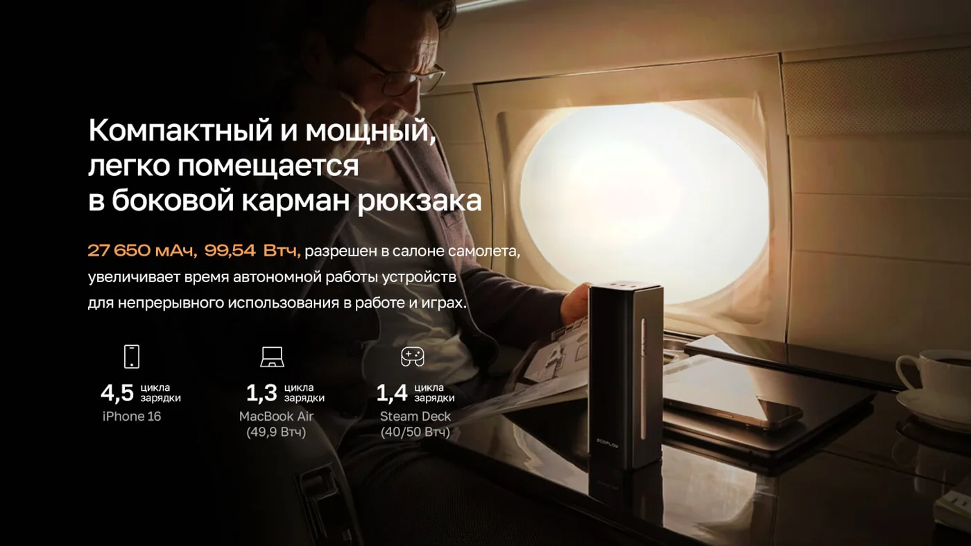 Повербанк EcoFlow RAPID Pro (27650 мАч, 300 Вт, встроенный кабель 140 Вт) — материал 6