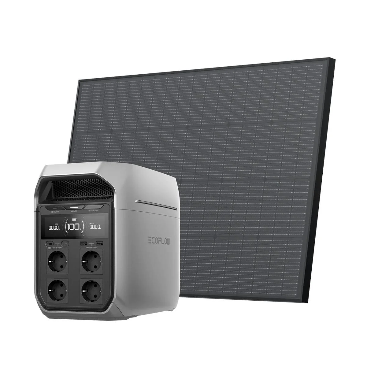 Комплект DELTA 3 Plus + cолнечная панель 175 Вт  + кабель XT60i 2.5 м — фото 1