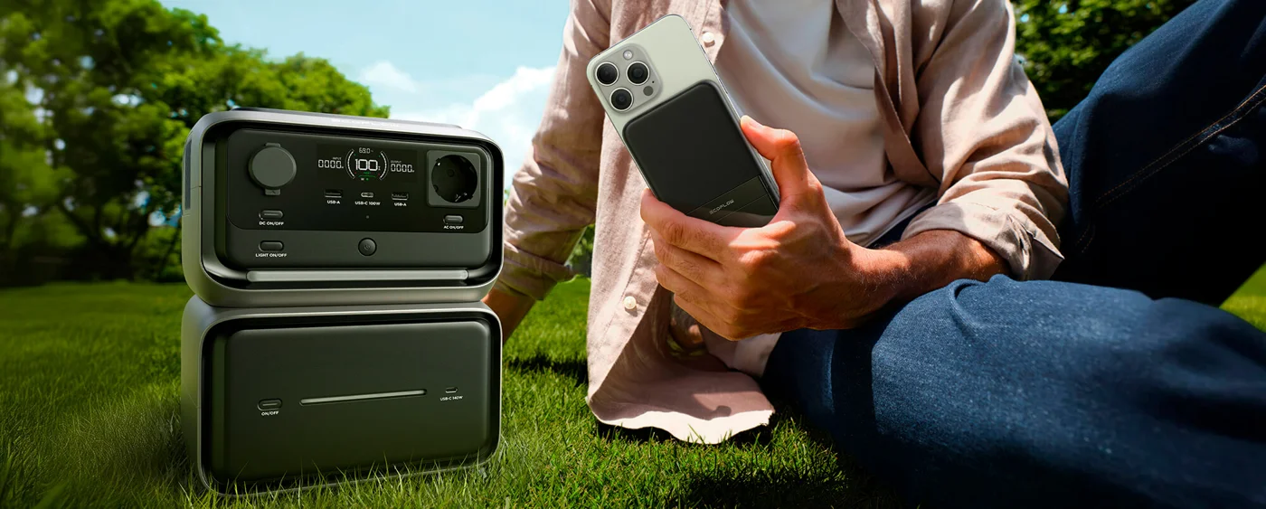 Портативная зарядная станция EcoFlow RIVER 3 Max Plus Wireless (858 Втч) — материал 2