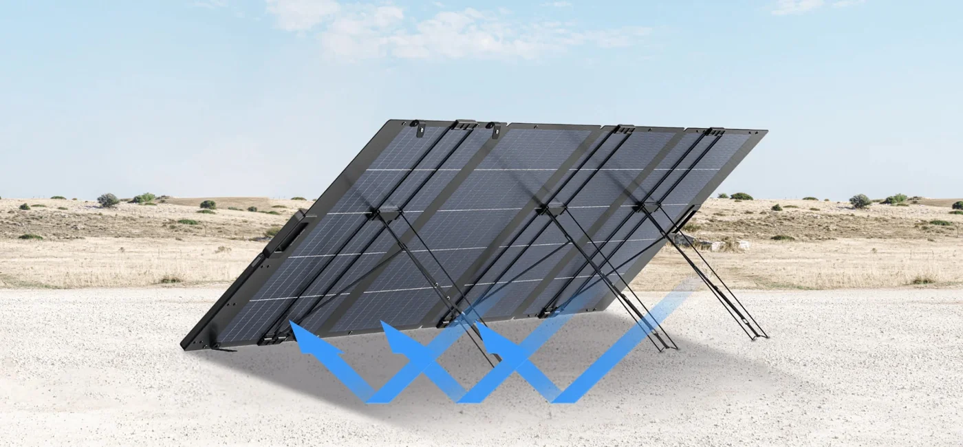 Cолнечная панель складная двусторонняя облегченная EcoFlow 400 Вт — материал 2