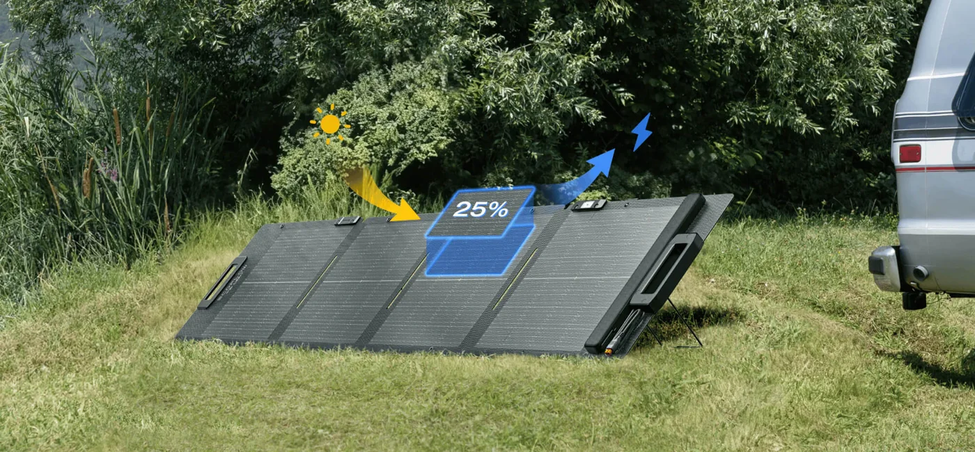 Cолнечная панель складная облегченная двусторонняя EcoFlow 110 Вт — материал 4